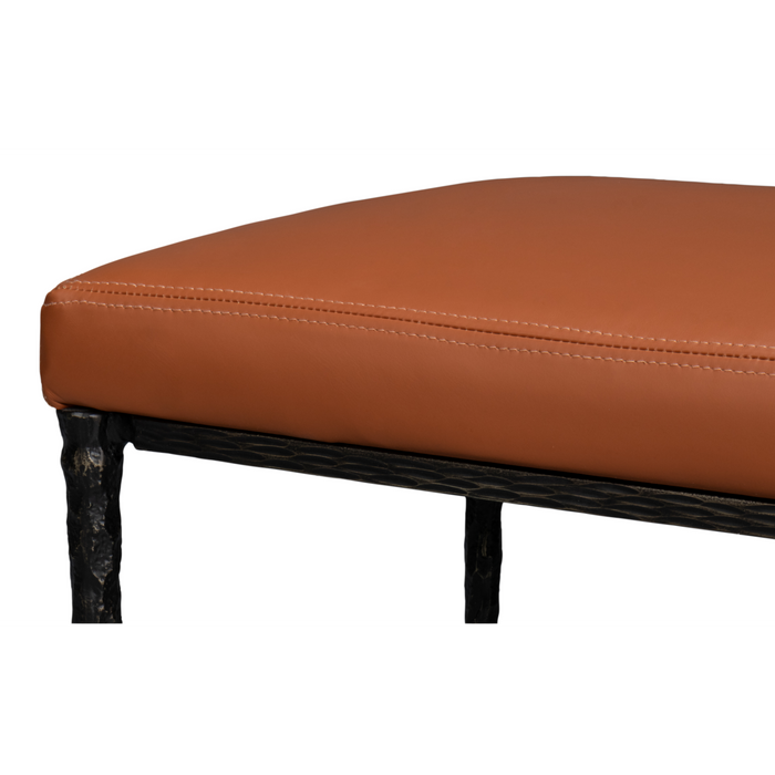 Sarreid Kings Road Leather Bench