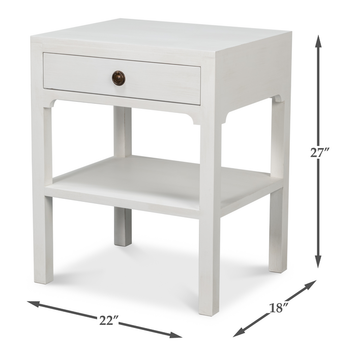 Sarreid Windy Single Drawer Side Table