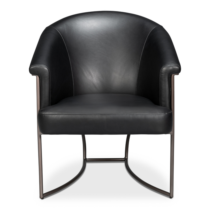 Sarreid Nagel Distilled Leather Chair