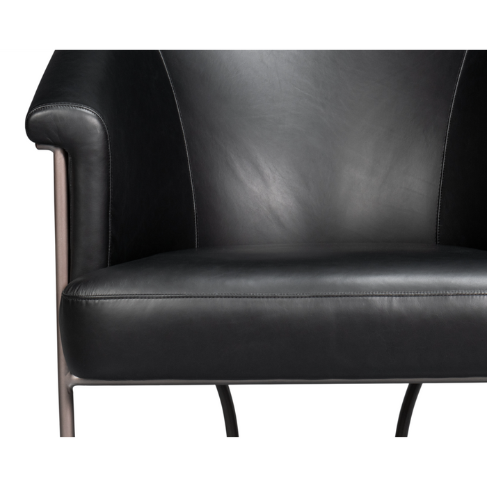 Sarreid Nagel Distilled Leather Chair