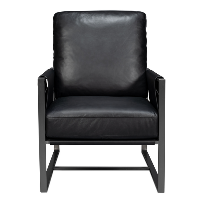 Sarreid  Edmonds Distilled Leather Chair