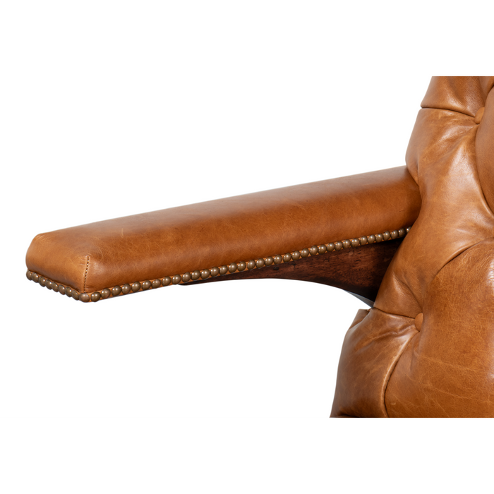 Sarreid Dawson Distilled Leather Chair