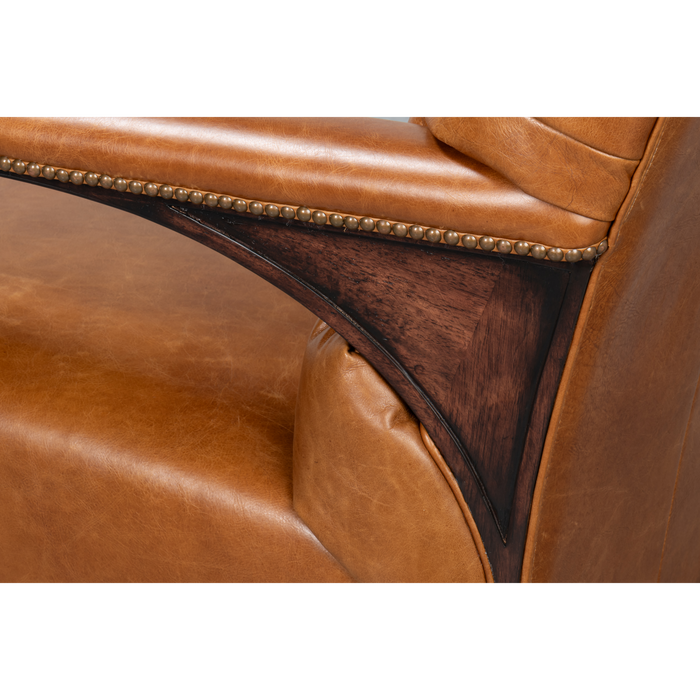 Sarreid Dawson Distilled Leather Chair