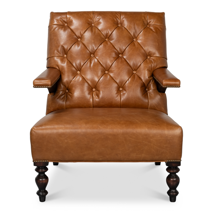 Sarreid Dawson Distilled Leather Chair