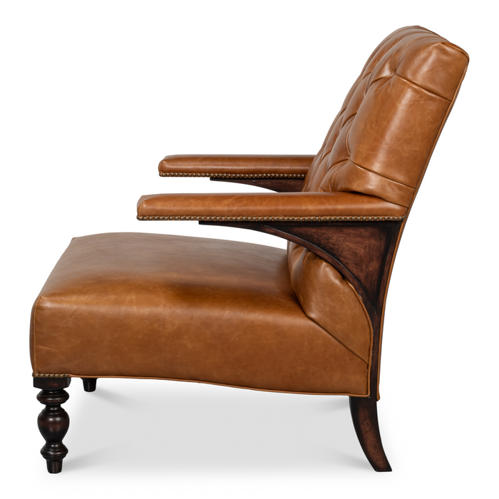 Sarreid Dawson Distilled Leather Chair