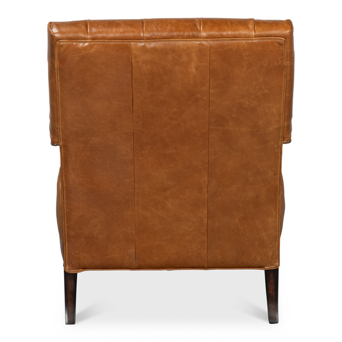 Sarreid Dawson Distilled Leather Chair