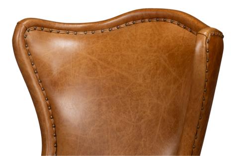 Sarreid Drake Distilled Leather Chair