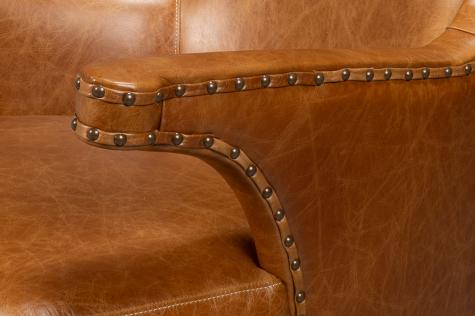 Sarreid Drake Distilled Leather Chair