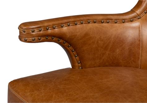 Sarreid Drake Distilled Leather Chair