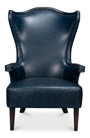Sarreid Drake Distilled Leather Chair