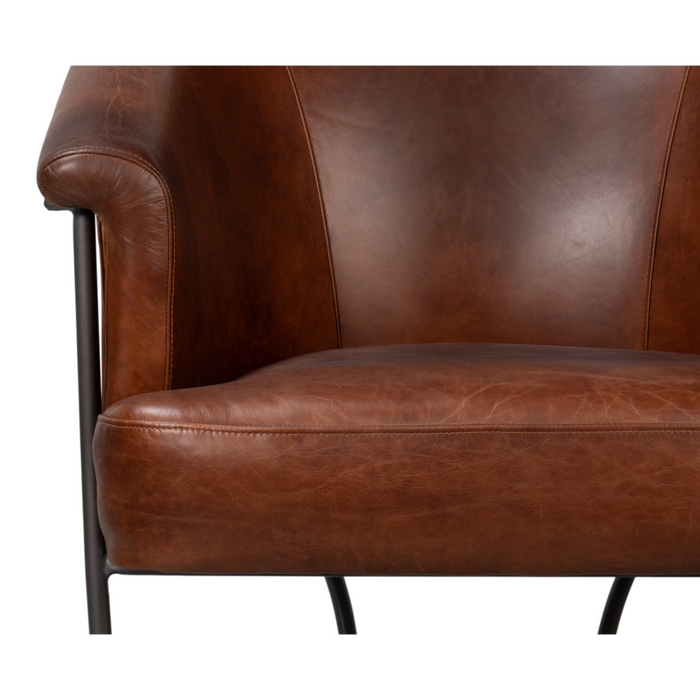 Sarreid  Nagel Distilled Leather Chair