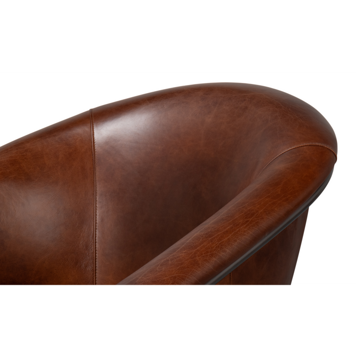 Sarreid  Nagel Distilled Leather Chair