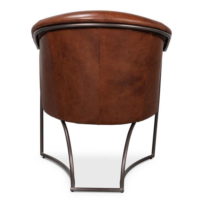 Sarreid  Nagel Distilled Leather Chair