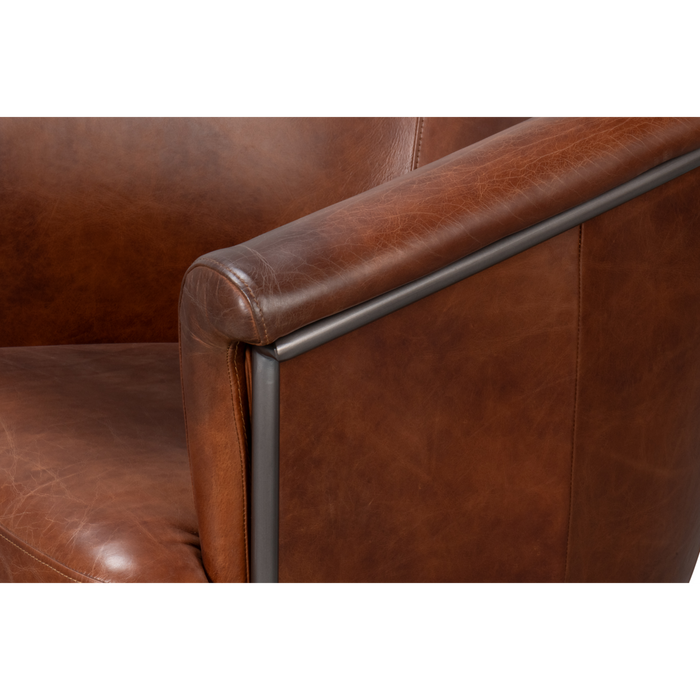 Sarreid  Nagel Distilled Leather Chair