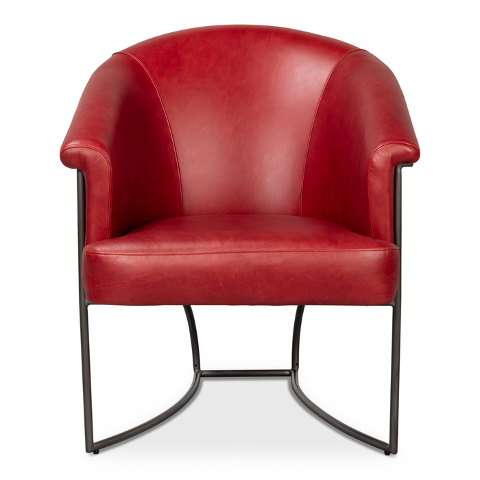 Sarreid  Nagel Distilled Leather Chair