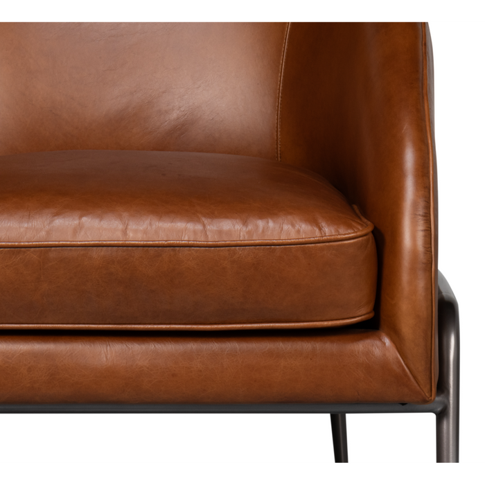 Sarreid Simmons Leather Chair