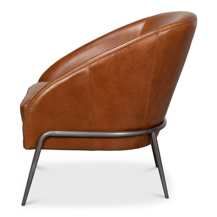 Sarreid Simmons Leather Chair