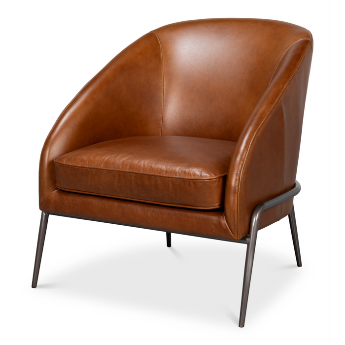 Sarreid Simmons Leather Chair