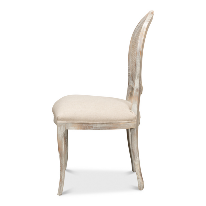 Sarreid Oval Cane Back Chair