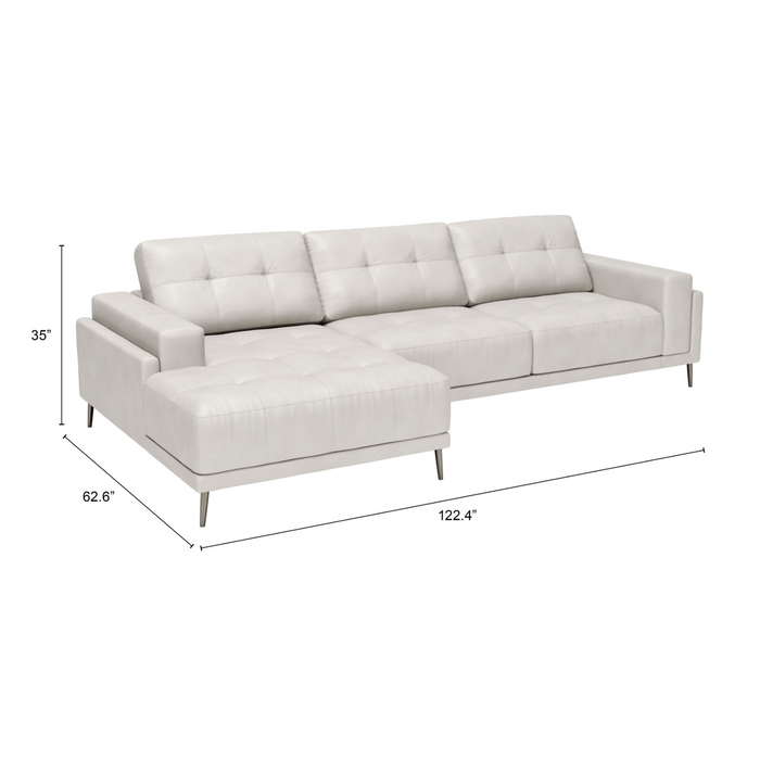 Zuo Modern Bliss LAF Chaise Sectional