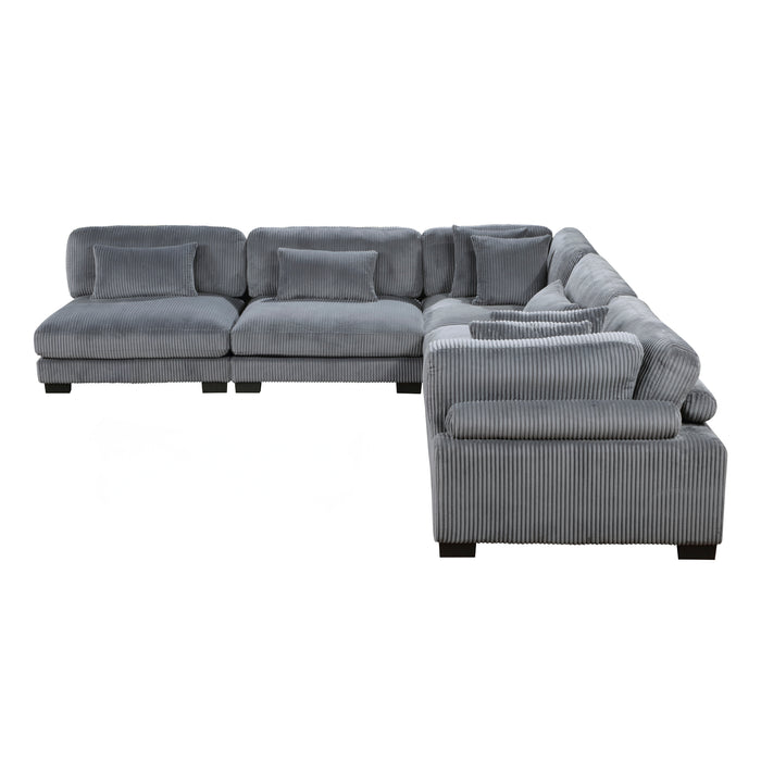 Homelegance Traverse 5-Piece Modular Sectional (7 Matching Pillows Included)