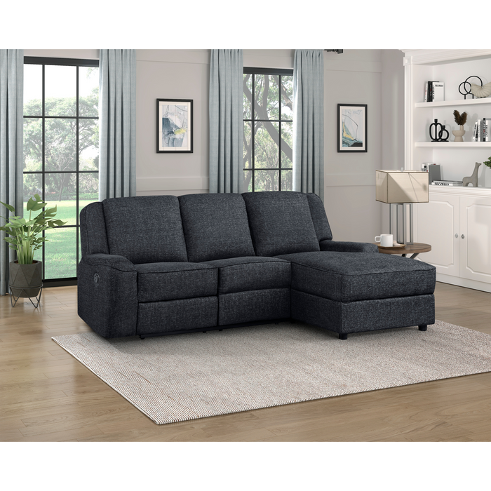 Homelegance Monterey 2-Piece Reclining Sectional with Right Chaise