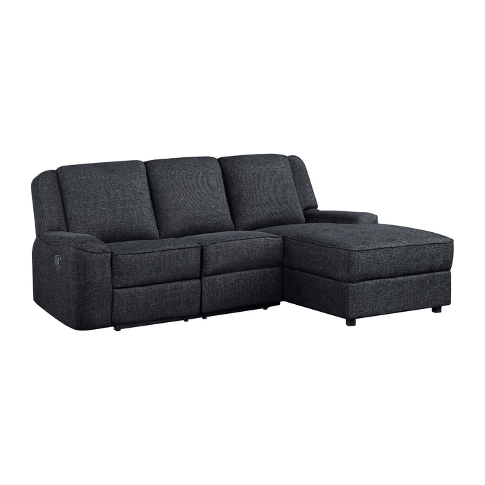 Homelegance Monterey 2-Piece Reclining Sectional with Right Chaise