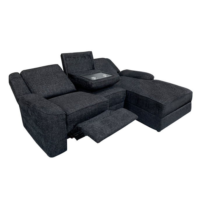 Homelegance Monterey 2-Piece Reclining Sectional with Right Chaise