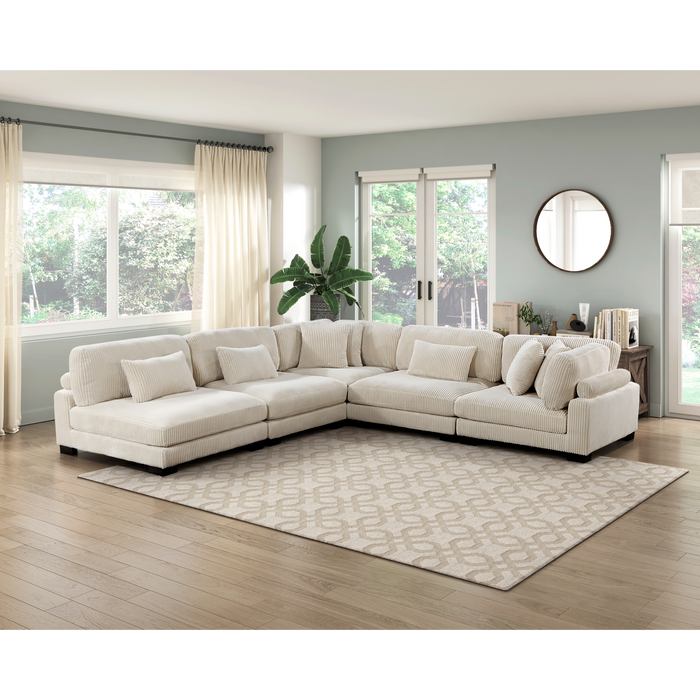 Homelegance Traverse 5-Piece Modular Sectional (7 Matching Pillows Included)