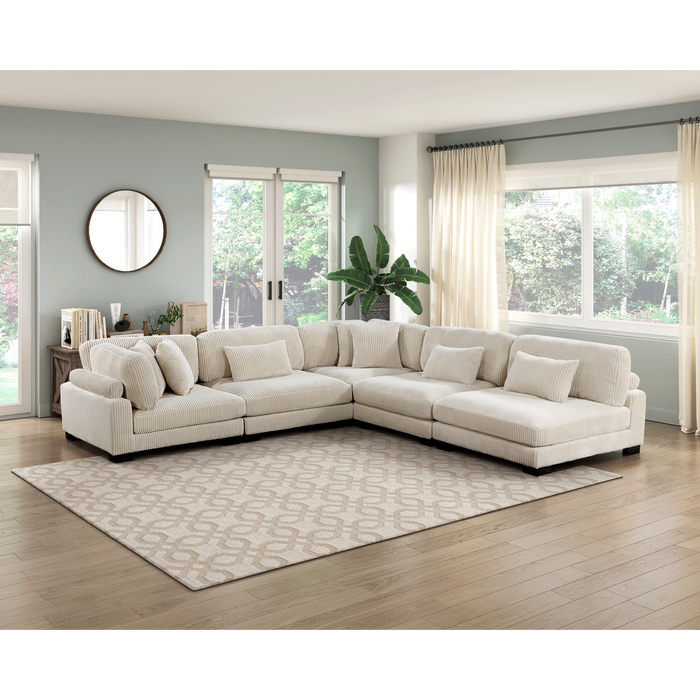 Homelegance Traverse 5-Piece Modular Sectional (7 Matching Pillows Included)