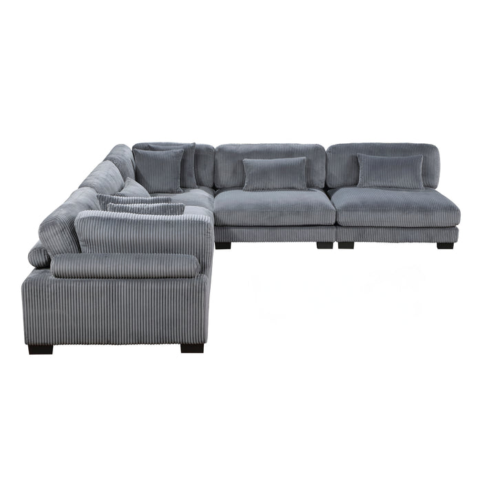 Homelegance Traverse 5-Piece Modular Sectional (7 Matching Pillows Included)