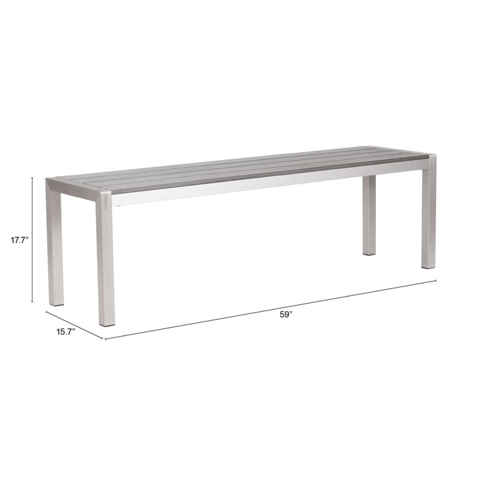 Zuo Modern Metropolitan Double Bench