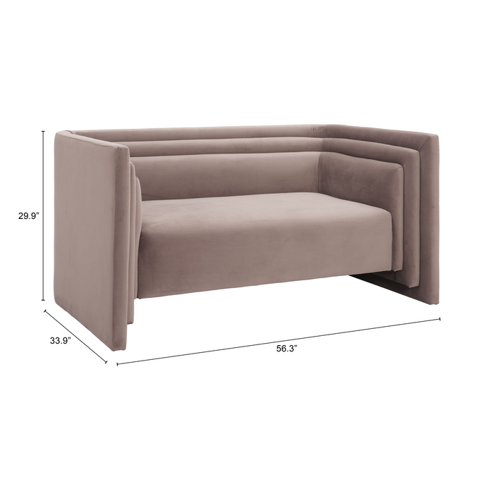 Zuo Modern Trippel Loveseat