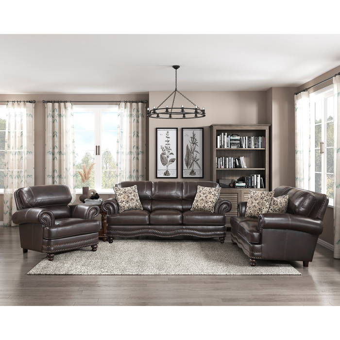 Homelegance Milford Loveseat (2 Decorative Pillows Included)