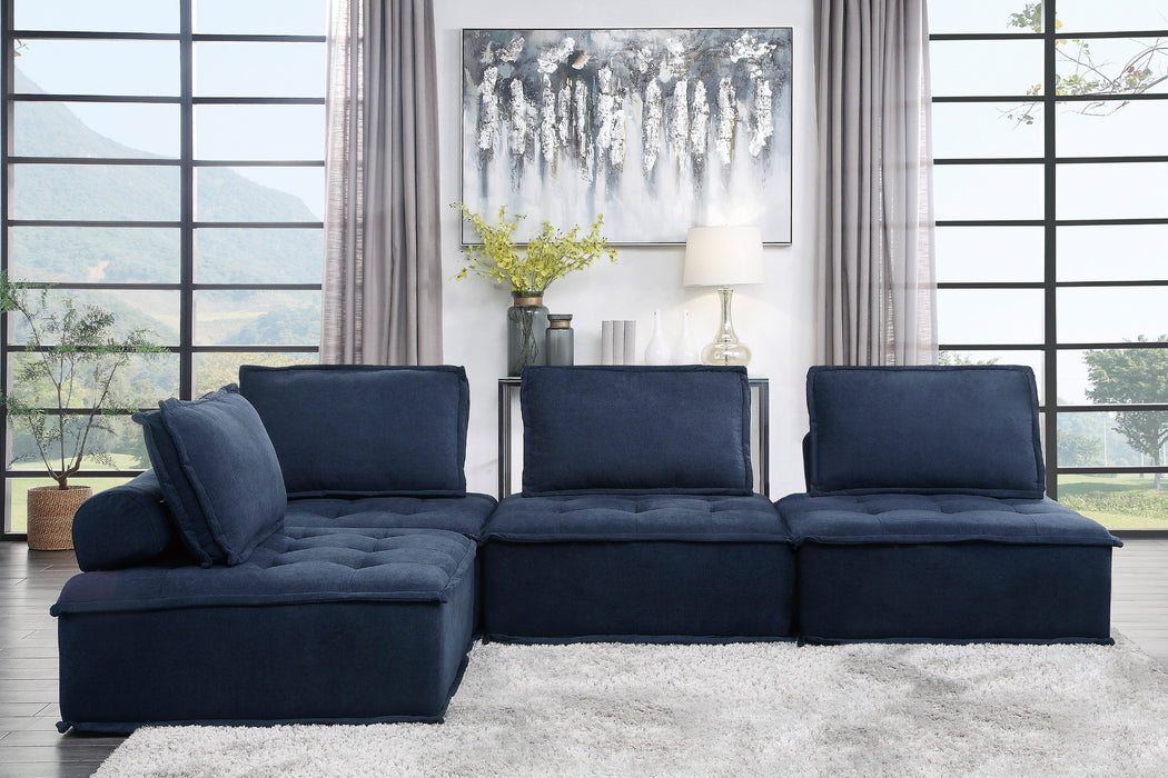 Homelegance Ulrich 4-Piece Modular Sectional (4 back pillows included)