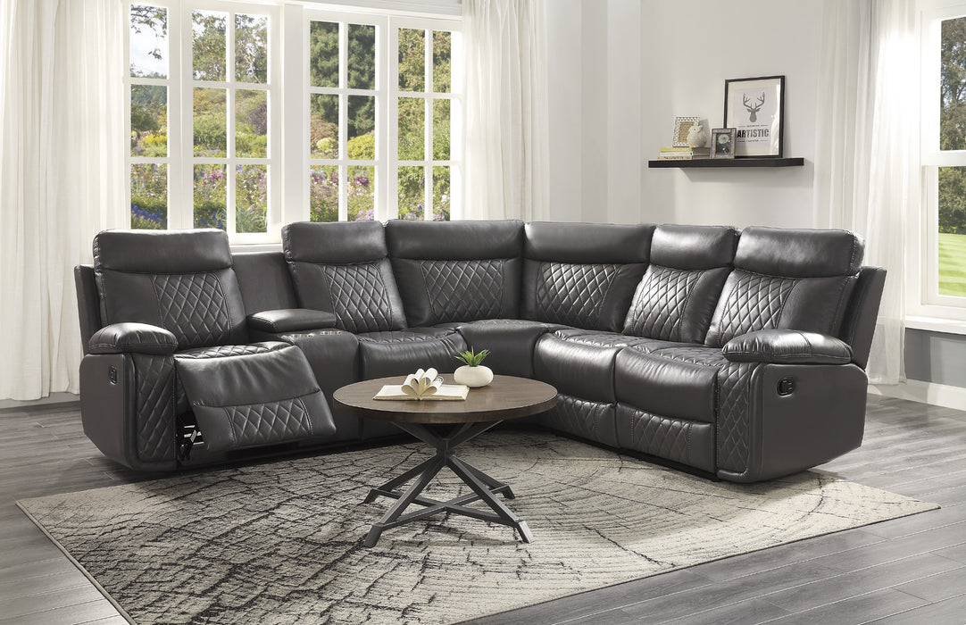 Homelegance Socorro 3-Piece Reclining Sectional with Left Console