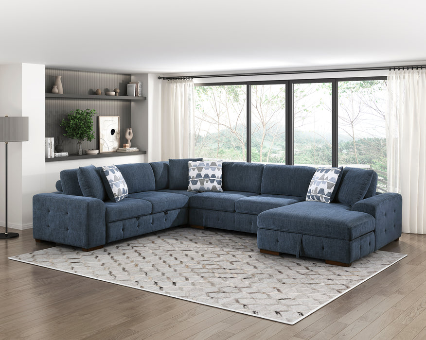 Homelegance Raife 4-Piece Sectional with Right Chaise