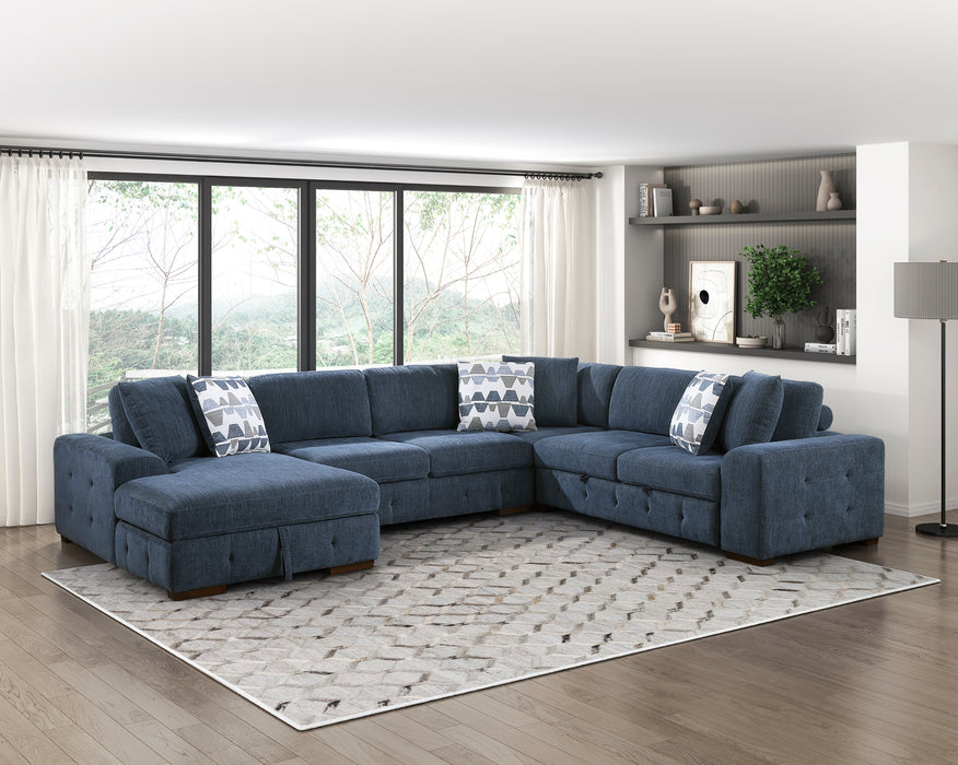 Homelegance Raife 4-Piece Sectional with Left Chaise