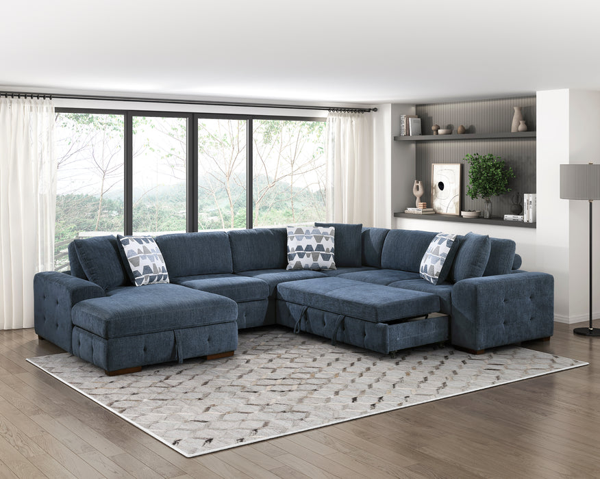 Homelegance Raife 4-Piece Sectional with Left Chaise