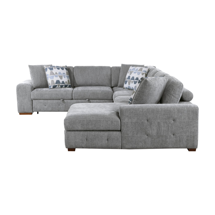 Homelegance Raife 4-Piece Sectional with Right Chaise