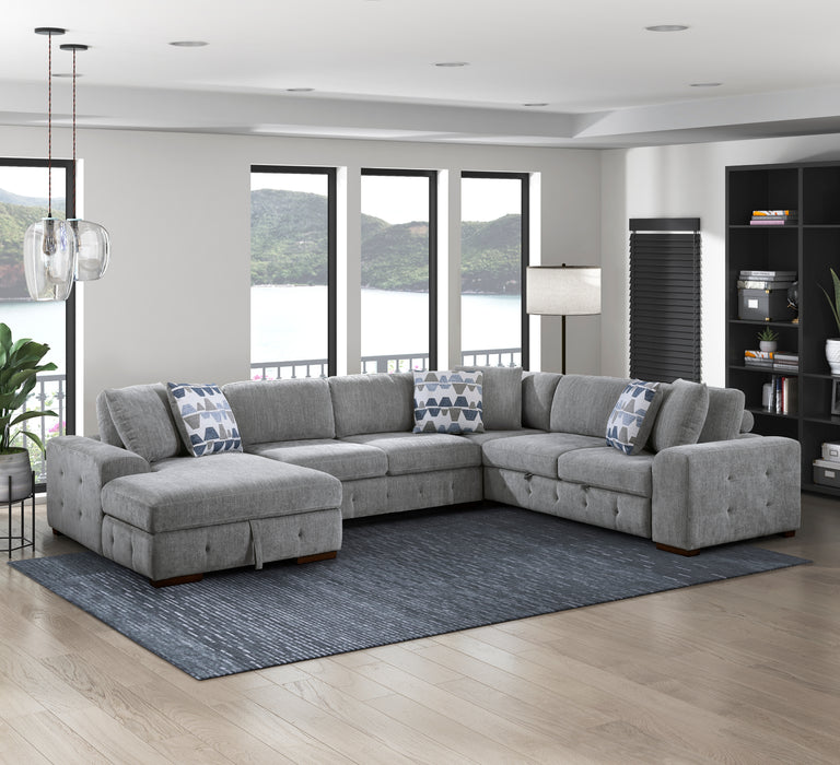 Homelegance Raife 4-Piece Sectional with Left Chaise