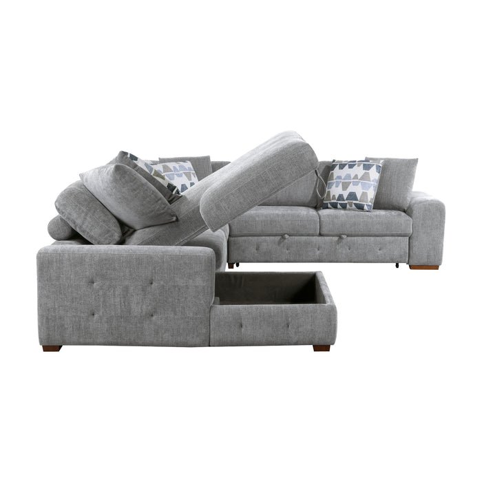 Homelegance Raife 4-Piece Sectional with Left Chaise