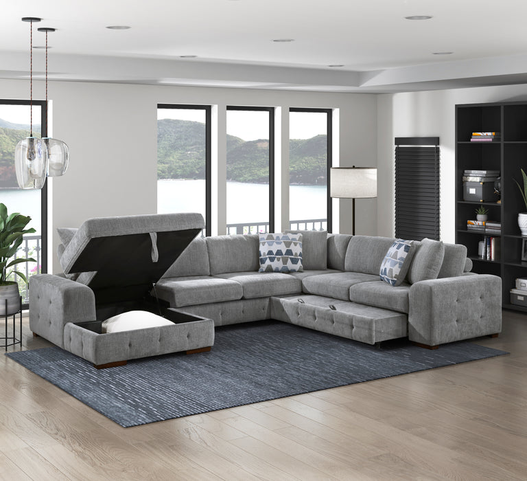 Homelegance Raife 4-Piece Sectional with Left Chaise