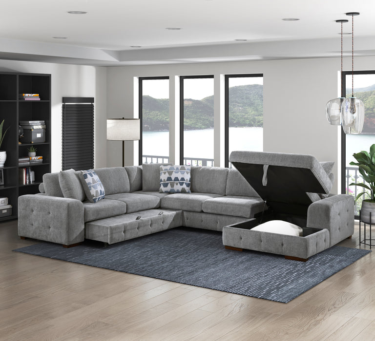 Homelegance Raife 4-Piece Sectional with Right Chaise