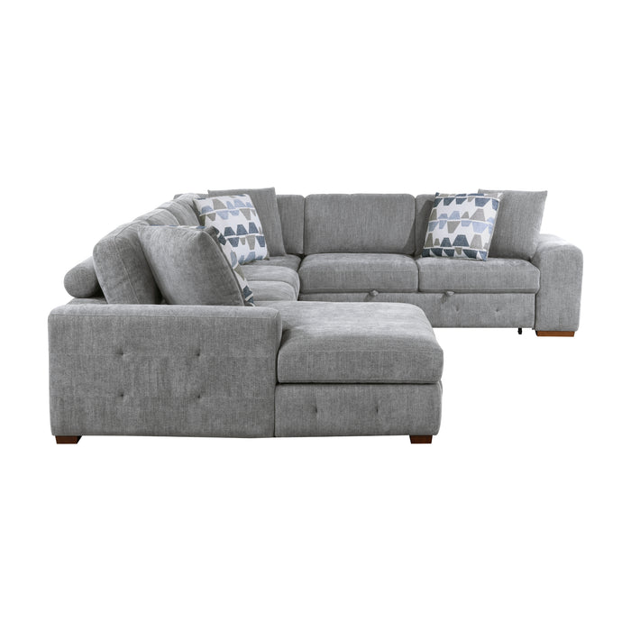 Homelegance Raife 4-Piece Sectional with Left Chaise