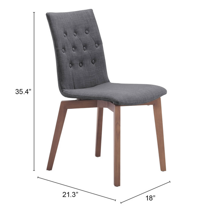 Zuo Modern Orebro Dining Chair Graphite