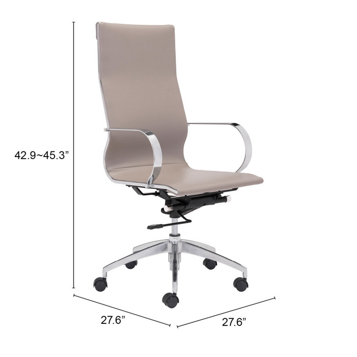 Zuo Modern Glider High Back Office Chair