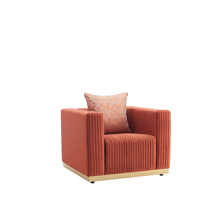 Alisha Sofa, Loveseat & Chair (Pillows Included)