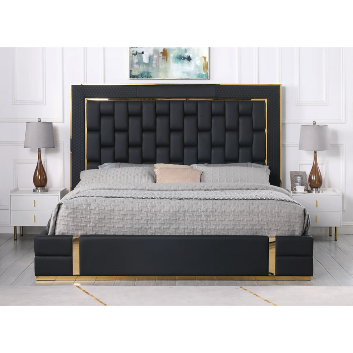 Marbella PU-crafted Storage Bed