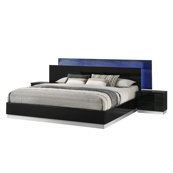 Modena Bedroom Set in Black (4 pcs + 1)